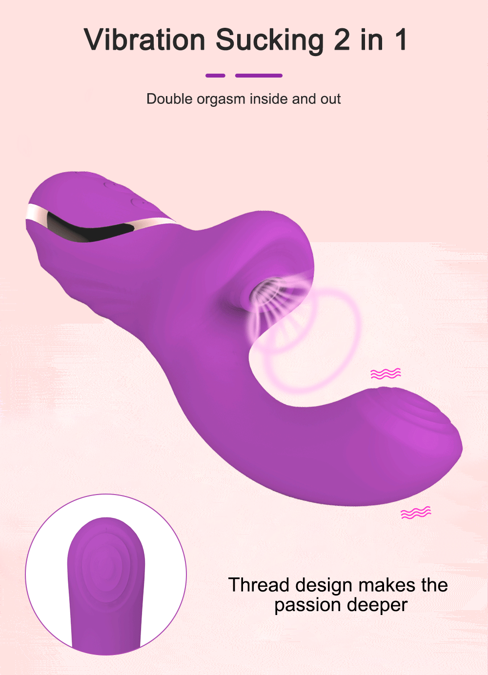 Tingle Vibes Erotes Clitoral Sucking Vibrator and Dildo