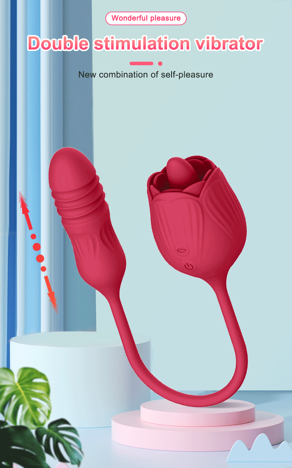 Tingle Vibes Artemis Rose Toy Dildo Vibrator Tingle Vibes Artemis Rose Toy Dildo Vibrator